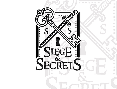 Siege & Secrets Logo logo typography vector