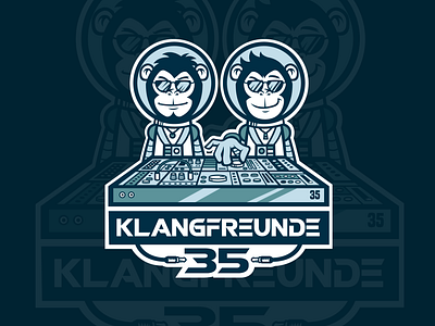 Klangfreunde 35 branding design illustration logo vector