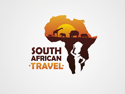 South African Travel logo vector