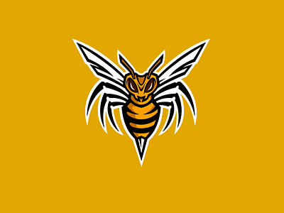 ANGRY WASP branding illustration logo sportswear vector wasp