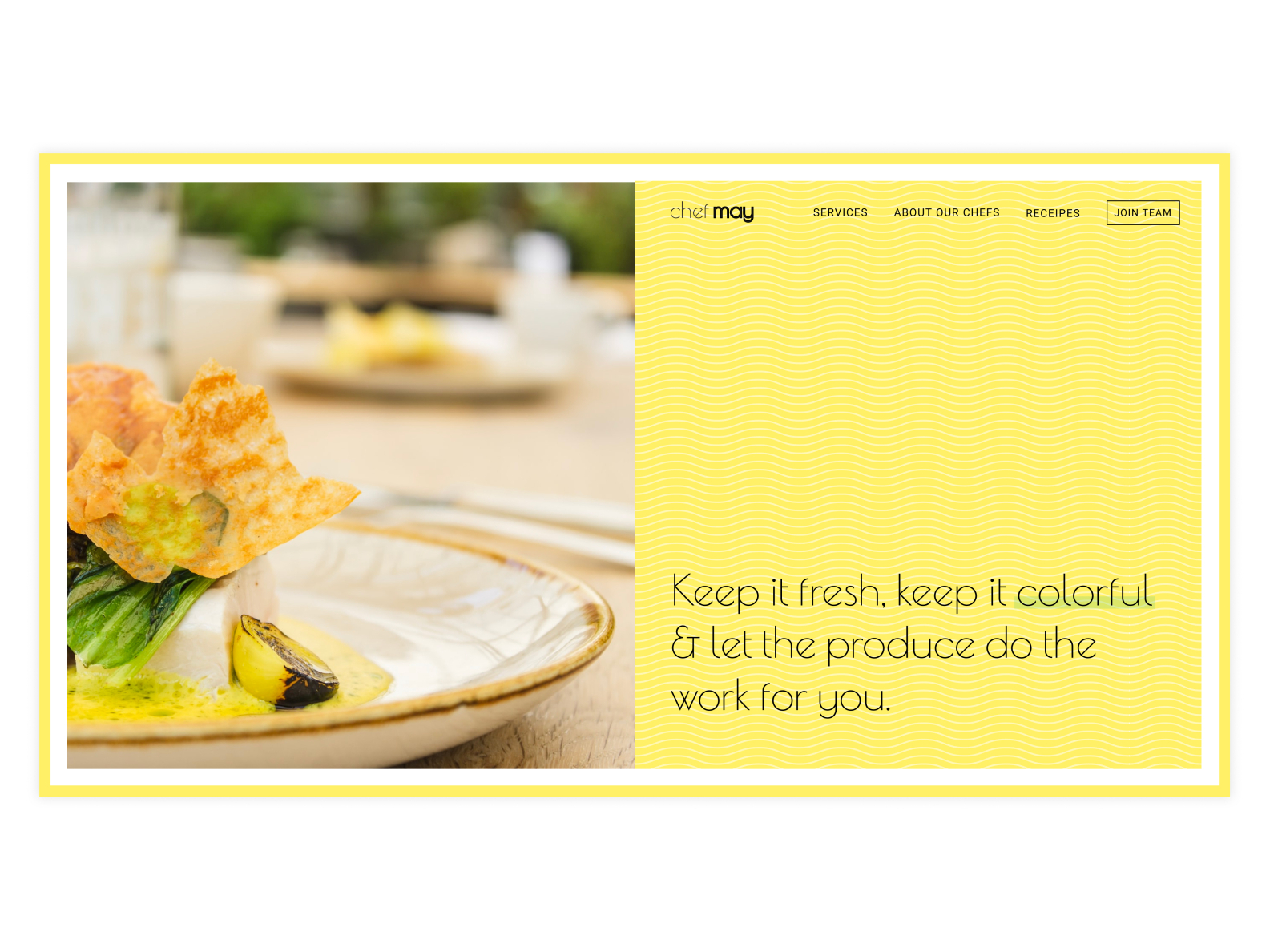Private Chef Website by Rachna Chohan on Dribbble