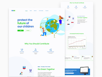 Hey Dribbblers   Here’s my first shot for Gogreen website.