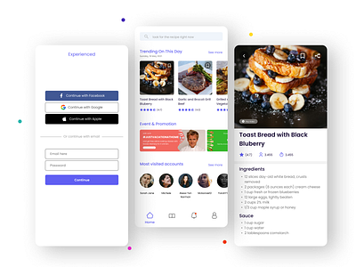 Toru Kitchen Mobile App aplication clear creative figma minimal ui ux web webdesign website