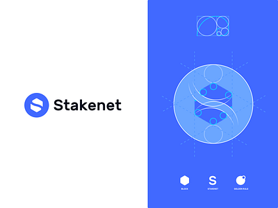 Stakenet Logo design, golden ratio