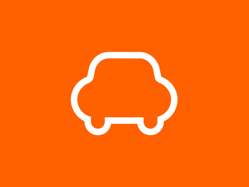 Carsnip Symbol automotive brand branding cars carsnip gif icon logo mark orange stamp symbol