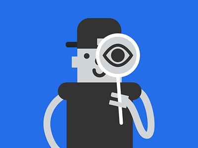 🔎 Helpful Hank 🔎 ai character friend friendly help magnify robot search
