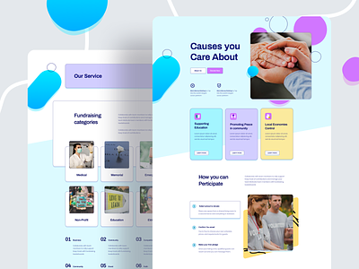 Fundraising-Layouts for SP Page Builder Pro agency campaign charity concept crowdfunding donation fundraising help layout logo old people pledge trend ui uidesign uiux ux website