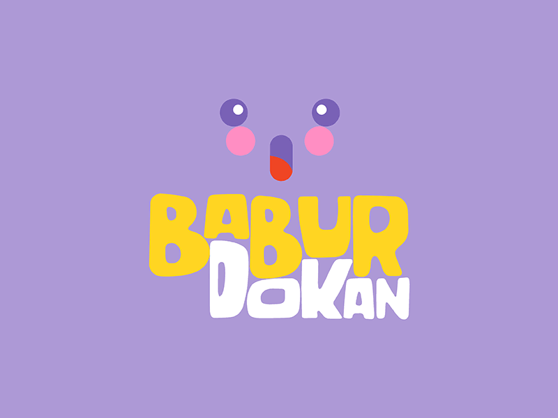 Babur Dokan animation branding color emoji gif icon illustration kids logo logotype typography vector