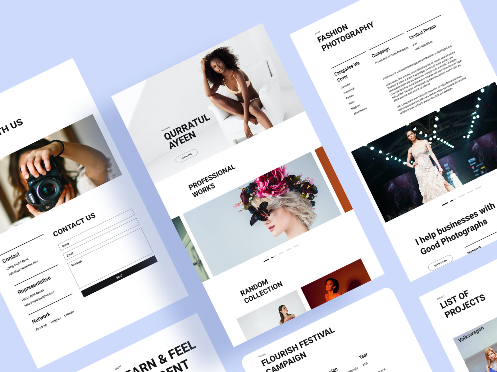 Photography Layout Bundle for SP Page Builder Pro by sadia ahmed shamma ...