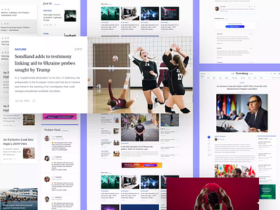 Newsberg : News and Magazine Template blog flat layout magazine minimal news newspaper template ui ui design ux webdesign