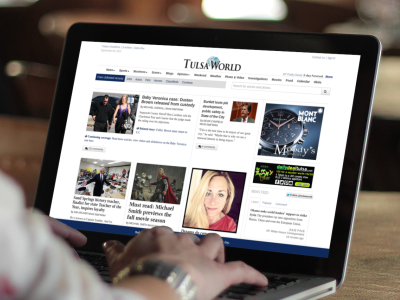 Tulsa World Home Page responsive design tulsa world web design