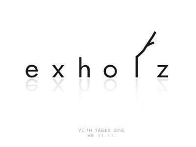 exholz branch fanzine letters logo signet zine