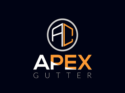 Apex gutter brand design brand identity flat illustration logo logodesign minimal type typography vector