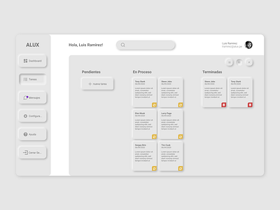 Kanban Board - Neumorphis neumorphic design neumorphism ui ui design uiux ux web