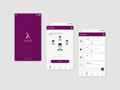 Landa v2.0 - Andheuris - Rediseño de aplicación adobe xd app adobe xd design illustration mobile app mobile ui peruapp ui ux uxdesign web
