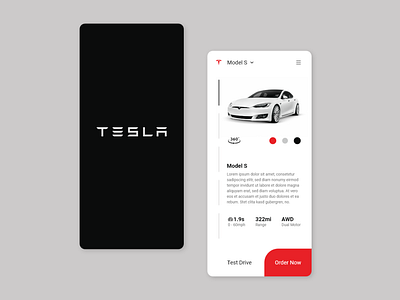 TESLA APP adobe xd app mobile app mobile app design ui ux uxdesign web