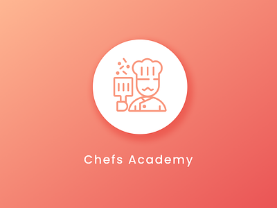 Chefs Academy app branding chef cooking design fun icon iconlogo illustration joy logo ui uiillustration ux vector