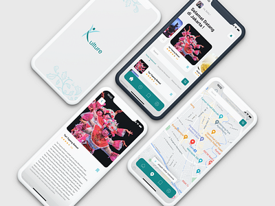 Kulture, The Cultural Explorer App! culure exploration logo mobile app mobile ui redesign uidesign uiuxdesign