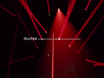 Mutek™ network · Introduction 3d animation art direction cursor design festival interactive interface introduction mask music scroll video webdesign webgl