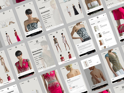 Creation Olivier Lapidus™ · Mobile design couture e commerce fashion interface mobile design mode product page responsive web webdesign