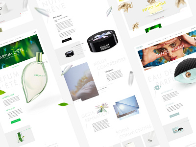 Kenzo™ Parfums · Product page art direction e commerce fragrance interactive interface kenzo luxury poetic product page ui ux webdesign