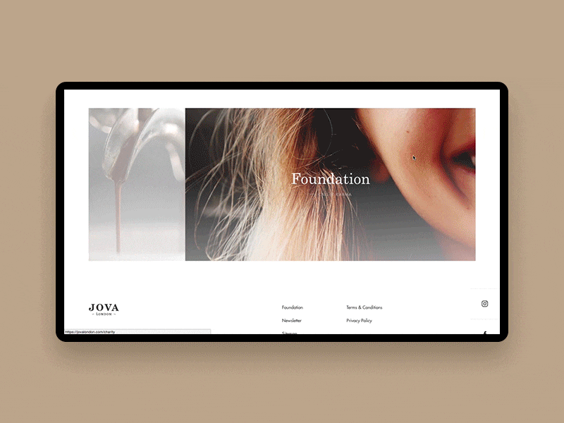 JOVA™ · Template animation art direction coffee food interactive interface minimal navigation sharp shop ui ux