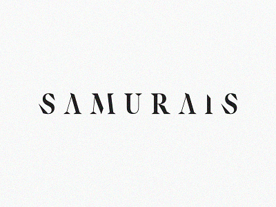 Samurais™ · Logo agency branding font identity katana logo logotype samurais sharp typeface typo