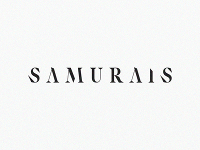 Samurais™ · Logo agency branding font identity katana logo logotype samurais sharp typeface typo
