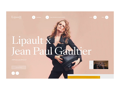 Lipault™ · Slider Homepage animation art direction branding cover design ecommerce interactive interface sharp typography ui webdesign