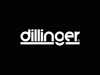 Dillinger™ · Logo agency art direction branding design font icon identity logo production typo typography vector video