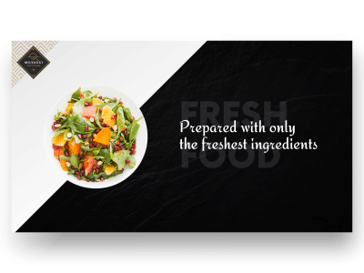 Healthy Restaurant - PowerPoint Slides animation food healthy microsoft morph powerpoint restaurant salad slides template vegan veggie