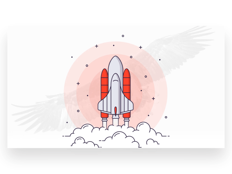 Rocket Launch - PowerPoint Slides animation illustration microsoft morph powerpoint shuttle slide design slides space template