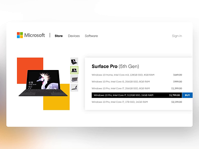 Microsoft Store - PowerPoint Slides 3d animation design digital e commerce microsoft powerpoint slide design slides store ui