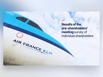 AirFrance KLM - PowerPoint Slides airline animation design digital flight fly microsoft morph powerpoint slide design slides template ui