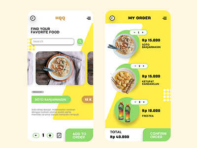 Soto Banjar HQQ menu design app branding design icon illustration illustrator menu design restaurant typography ui ux