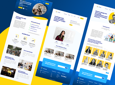 KWU UGM Website design landingpage ui ux website