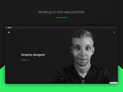New portfolio landing page - Coming soon graphic design landing page photoshop portfolio portrait web webdesign webflow