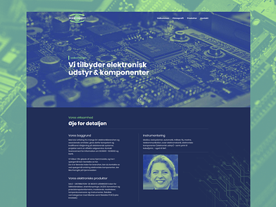 Scanconnect - Electronics components website components design electronic gradient green and blue monocolor web webdesign