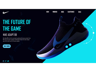 Nike web UI 2 ia nike uiux visual hierarchy principles web ui website design