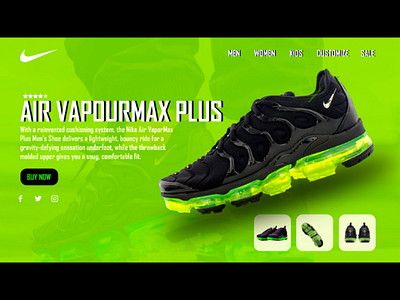 Nike web UI 3 design principles ia nike nikerunning nikeshoes ui design visual hierarchy webdesign website