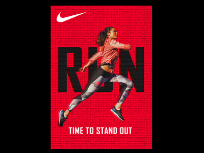 Nike poster design 3 advertising design principles nike nike running nike shoes poster design shoes ux design visual hierarchy principles