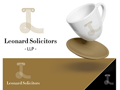Leonard Solicitors logo branding design illustration law law firm logo logo typography