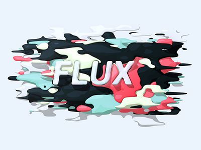 Flux 3d abstract art blob c4d digital art goo illustration