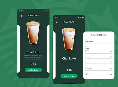Starbucks Redesign app design coffee coffeeshop dailyui dailyuichallenge drinks mobile design mobiledesign redesign starbucks ui uiux ux