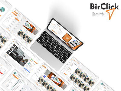 BirClick design mobile mockup ui ux web