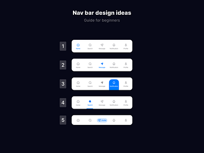 Nav bar design ideas design guide mobile mobile app navbar navigationbar ui