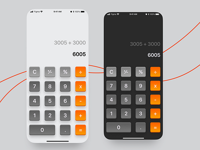 Calculator Screens Daily UI Challenge