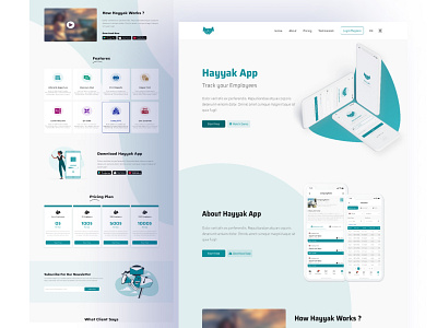 Landing Page for Hayyak App