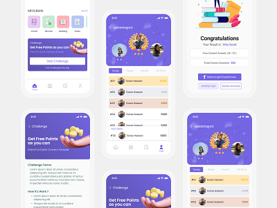 Mr English Quiz App UI Concept