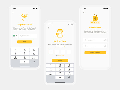 Forget Password Mobile UI Design